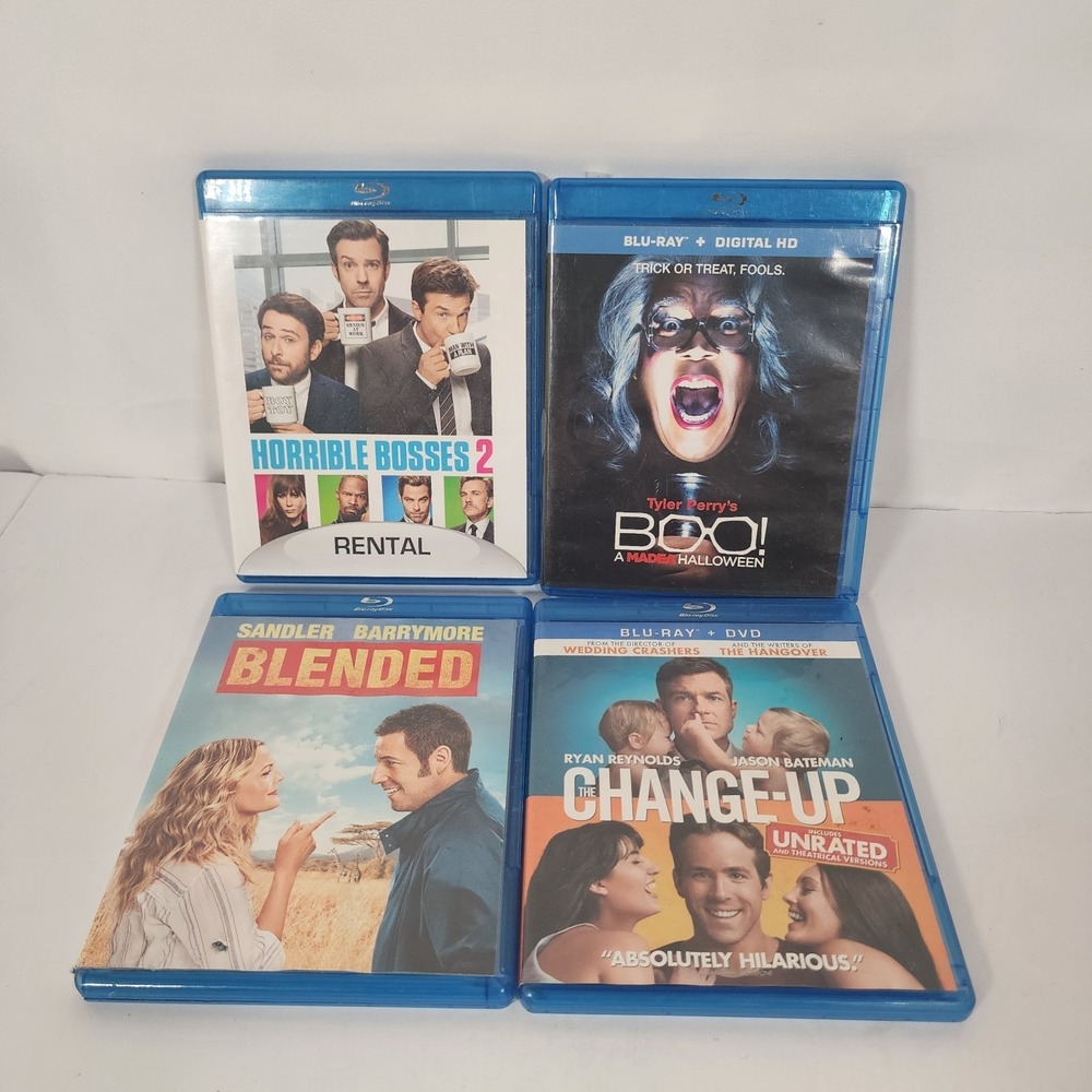 Comedy Blu Ray Lot Blended Change Up Boo Madea Horrible Bosses 2